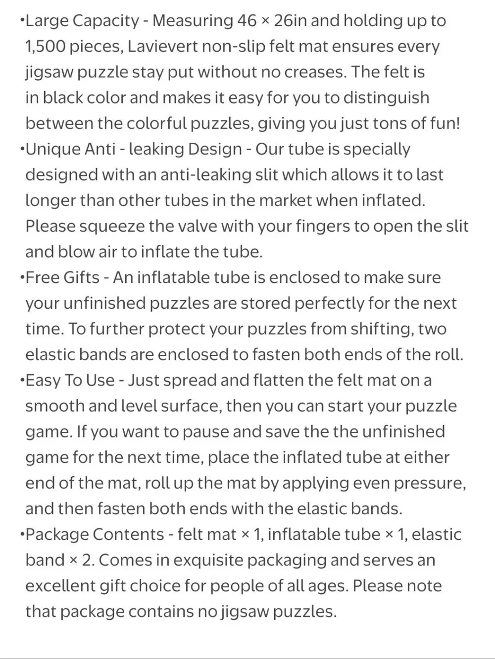 Lavievert black roll